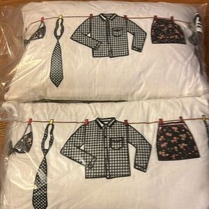 A NEW PAIR OF CUTE LAUNDRY ROOM PILLOWS !